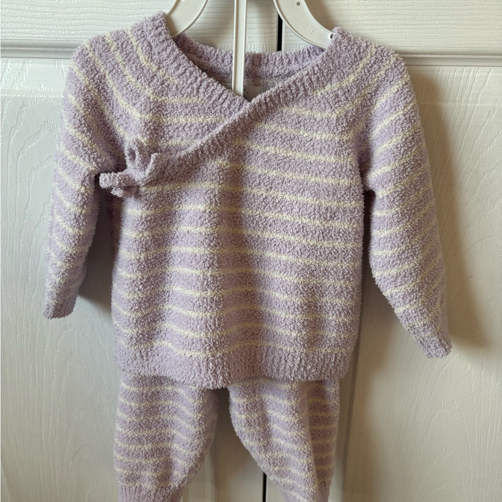 Cloud Island Lavender and Cream Baby Outfit